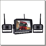 MasterPark 607-W-2-Rec - беспроводные камеры заднего вида с двумя камерами, монитором 7 дюймов и записью на SD карту для грузовых машин